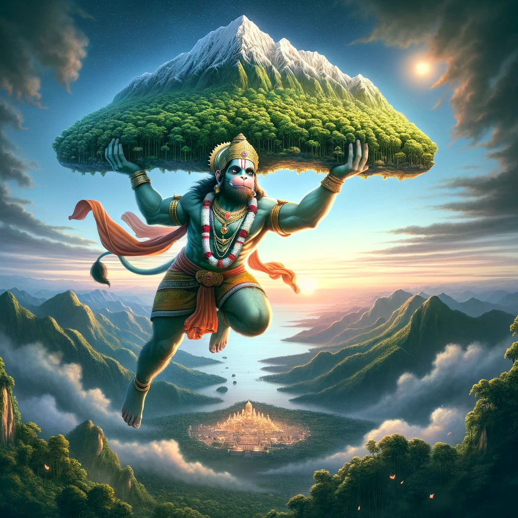 Hanuman Brings Herbs to Revive the Army
